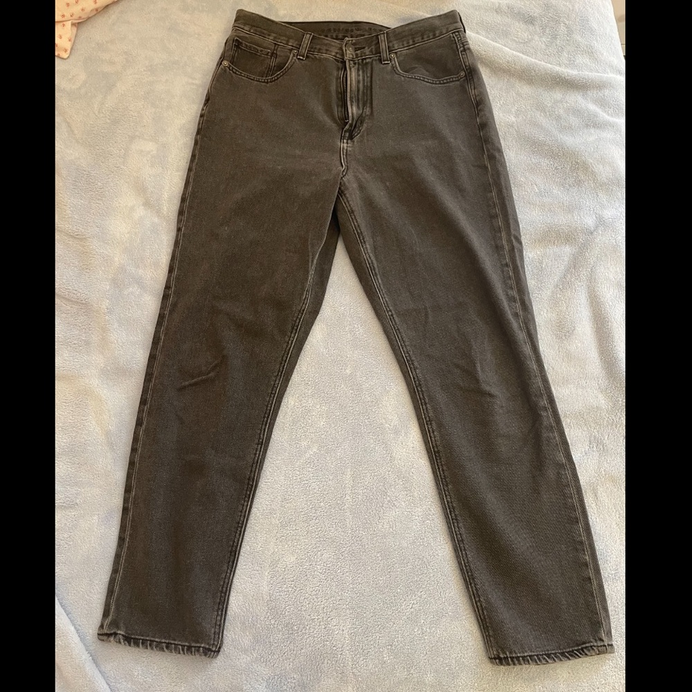 American Eagle Faded Black Mom Jean